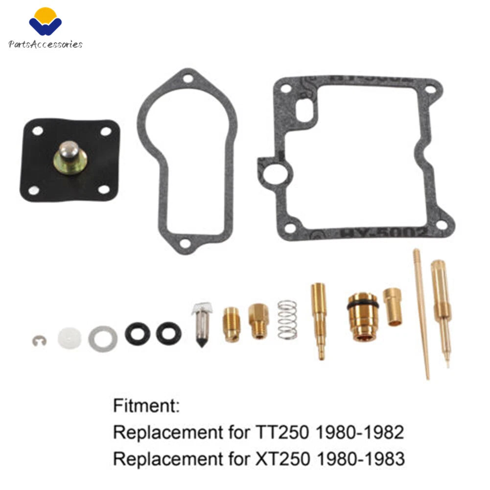 Carburetor Repair Rebuild Kit for Yamaha TT250 XT250 (1980–1983)