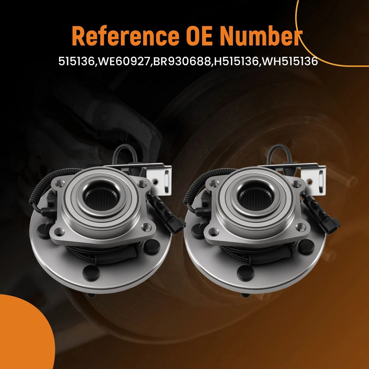 Front Wheel Hub & Bearing Kit for VW Routan, Grand Caravan (2008–2012) H515136