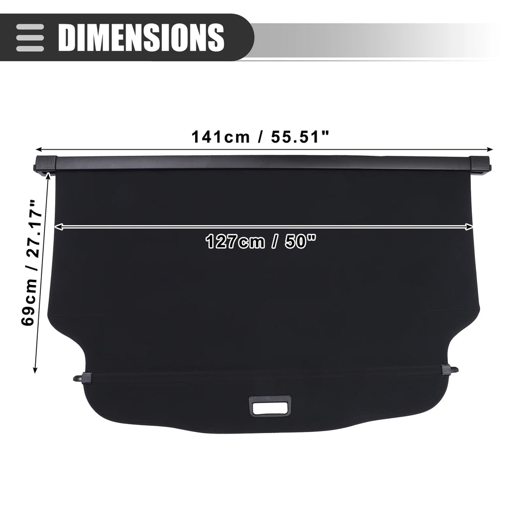 Retractable Cargo Cover for GMC Acadia (2017–2023)