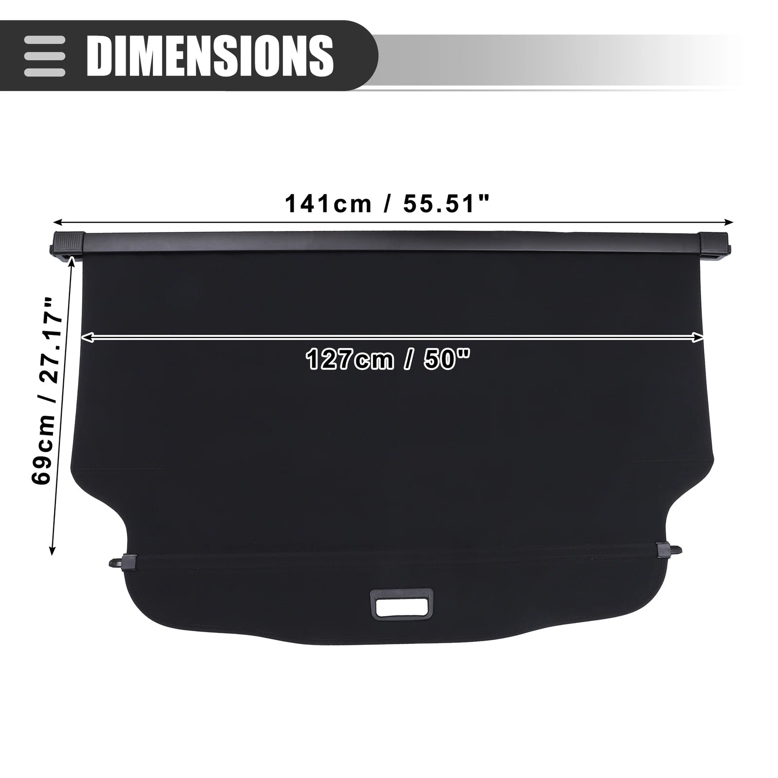 Retractable Cargo Cover for GMC Acadia (2017–2023)