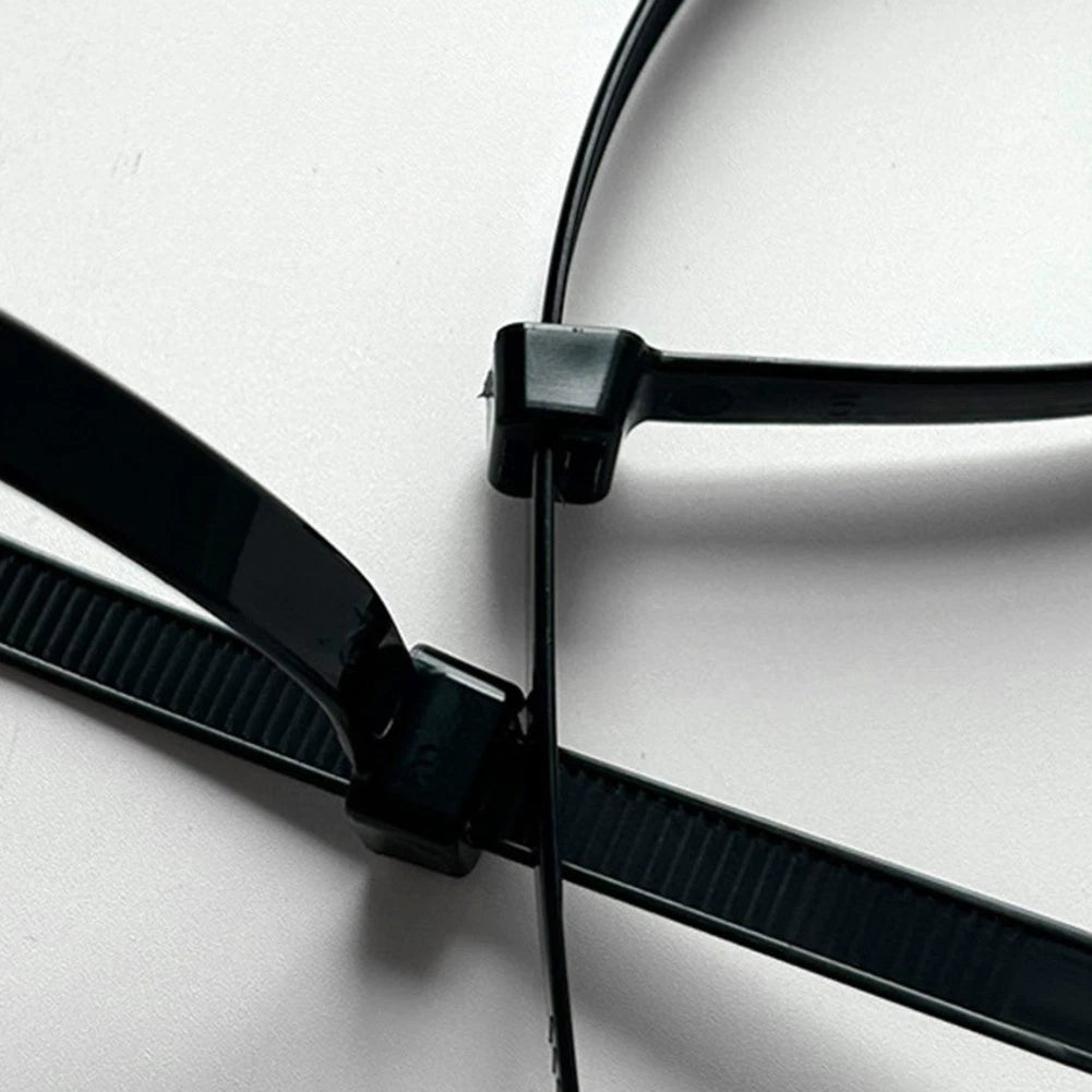 100 Self Locking Nylon Cable Zip Ties for Organizing Cables