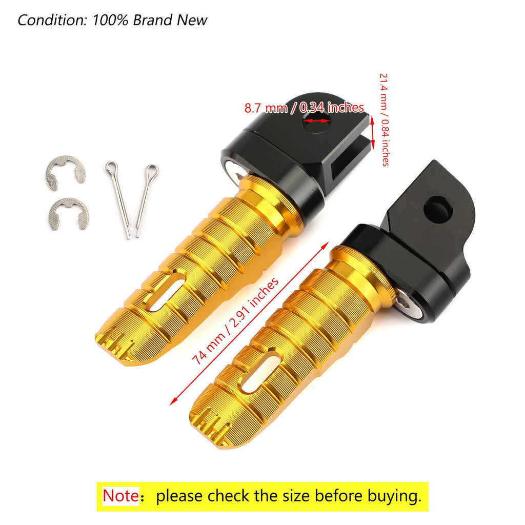 Front Footrests Foot Pegs for Honda CB125R CBR250RR/1000RR CB600F CB1100 (2018–2023)