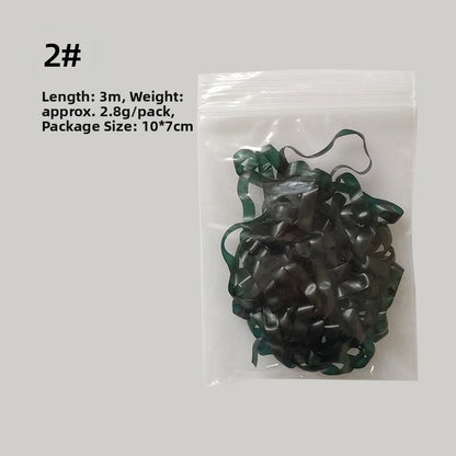 Elastic Nymph Skin Glow in Dark Rubber for Fly Tying (10 pcs, 7cm)
