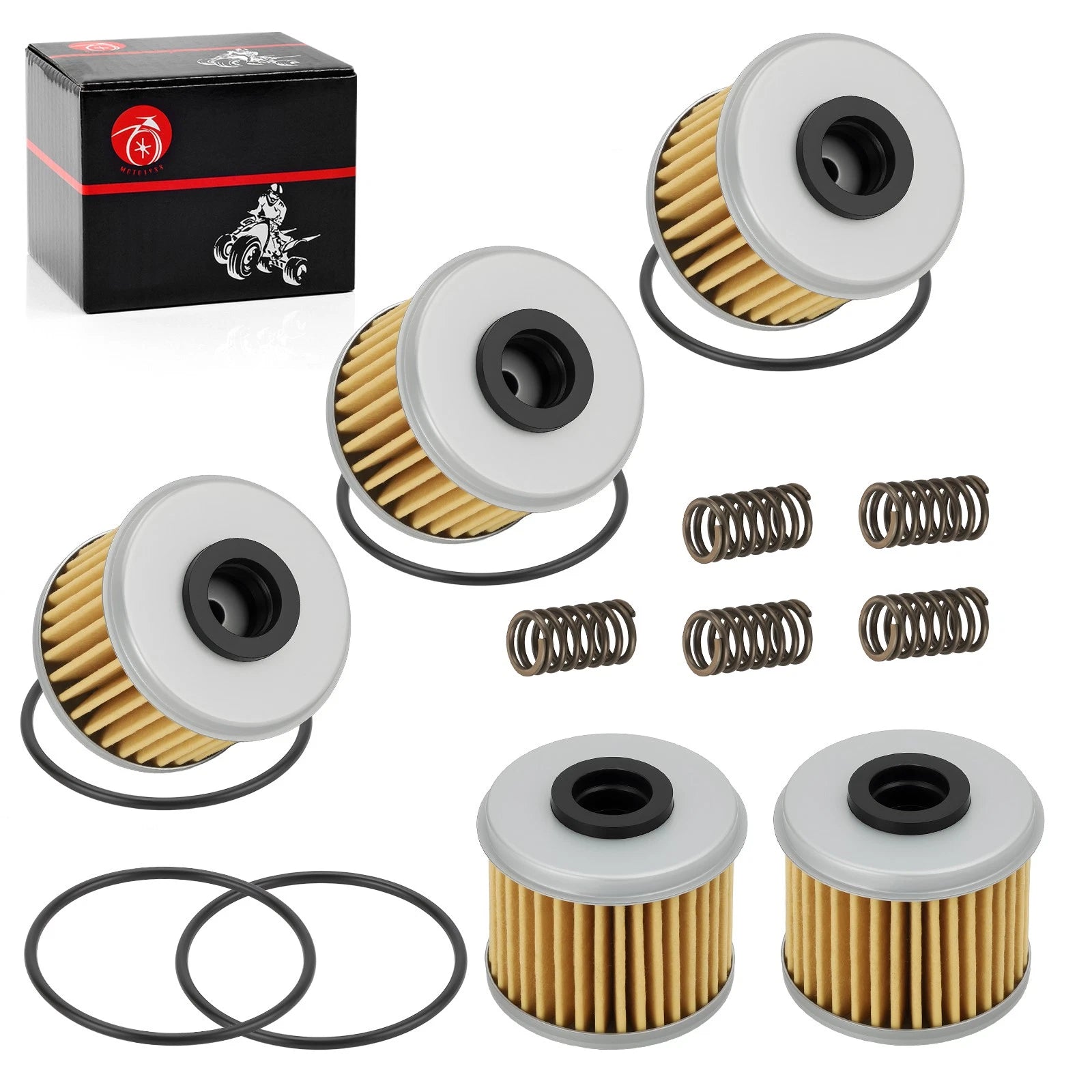 5 Pack Oil Filter Kit for Honda CRF150R CRF150RB CRF250R CRF250X CRF450R CRF450X