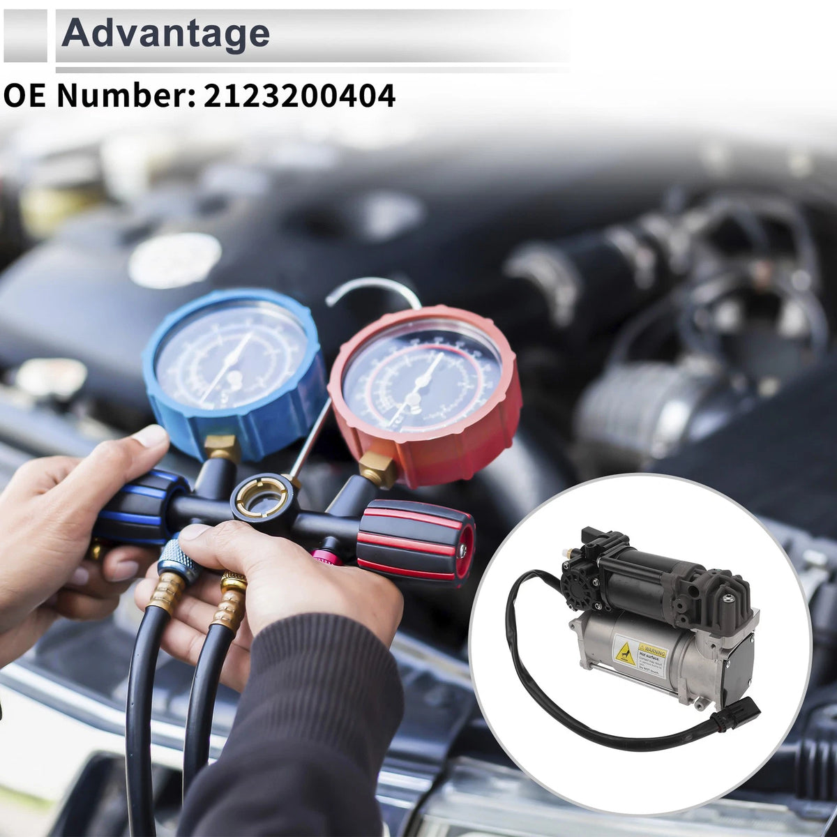 Air Suspension Compressor Replacement for Mercedes-Benz CLS550 2012–2017