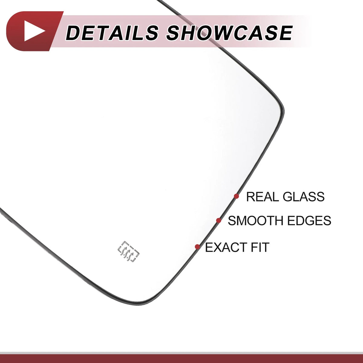 Heated Left Driver Side Mirror Glass Replacement for Dodge Ram 1500 2500 (2003–2024)