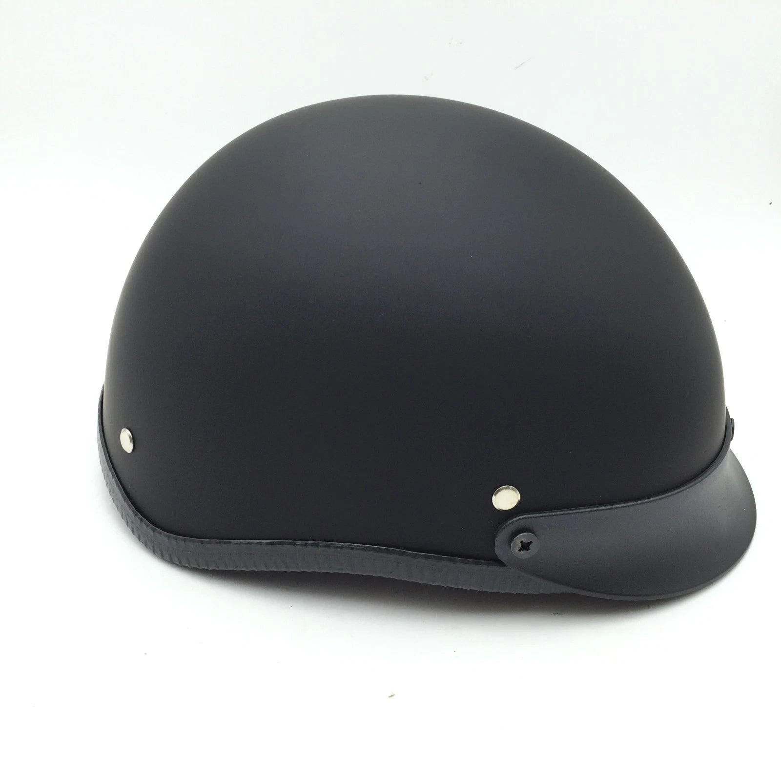 X Large DOT Motorcycle Scooter Half Face Crash Helmet Matte Black