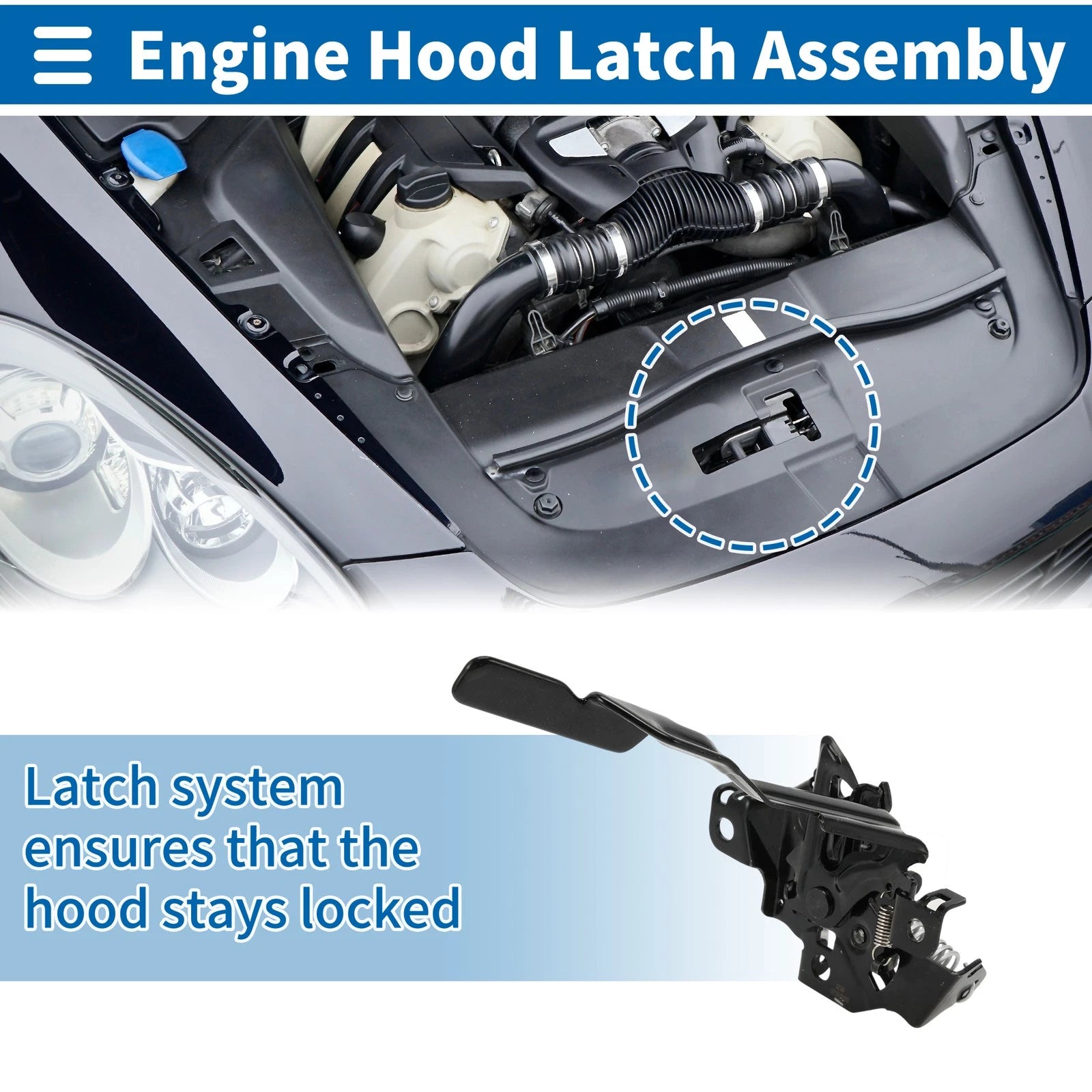 Hood Latch Assembly for Toyota RAV4 (2014–2019) Replacement