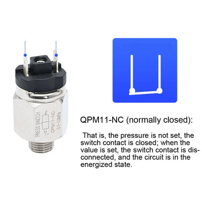 Air Pressure Switch for Adjustable Range 15-140 psi