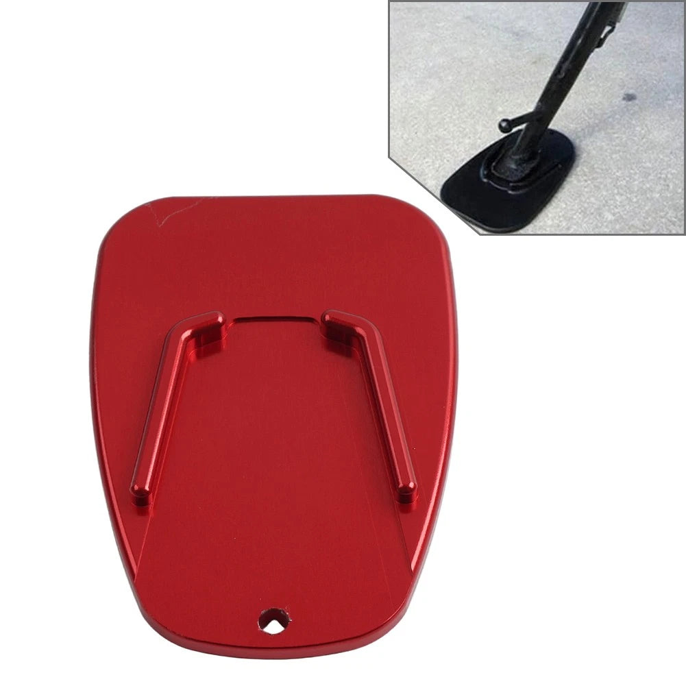 Universal Aluminum Alloy Motorcycle Side Stand Kickstand Pad Plate
