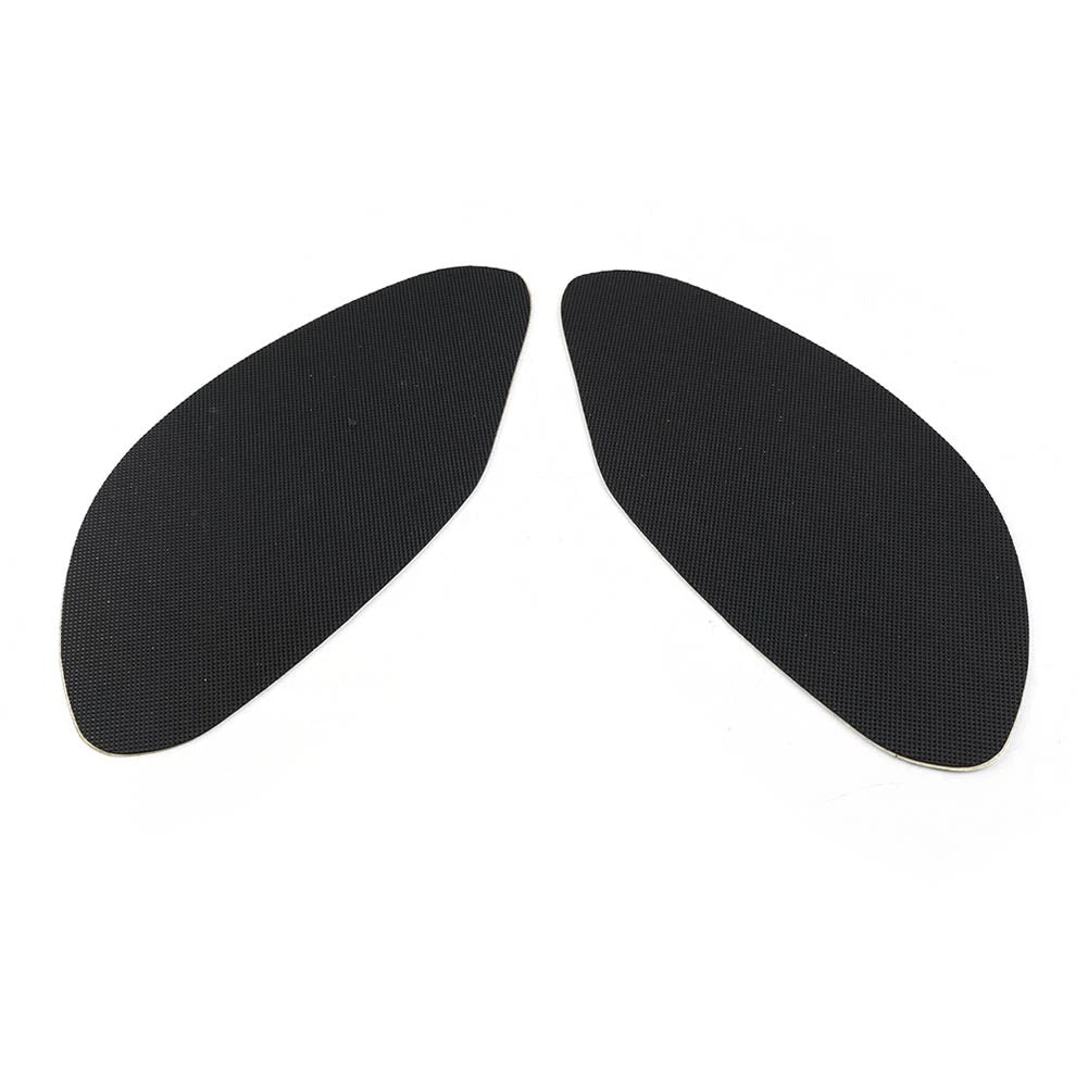 2X Black Motor Universal Gas Tank Pad Traction Side Fuel Knee Grip Protector