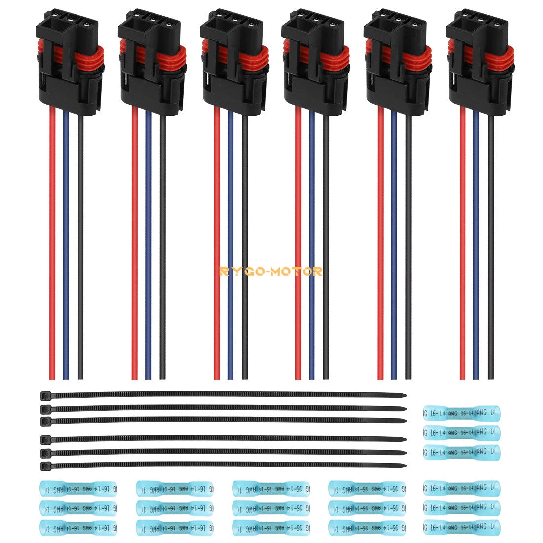 6 Pulse Bar Power Plug Bus Connector Pigtail for Polaris RZR PRO XP (2020–2023)