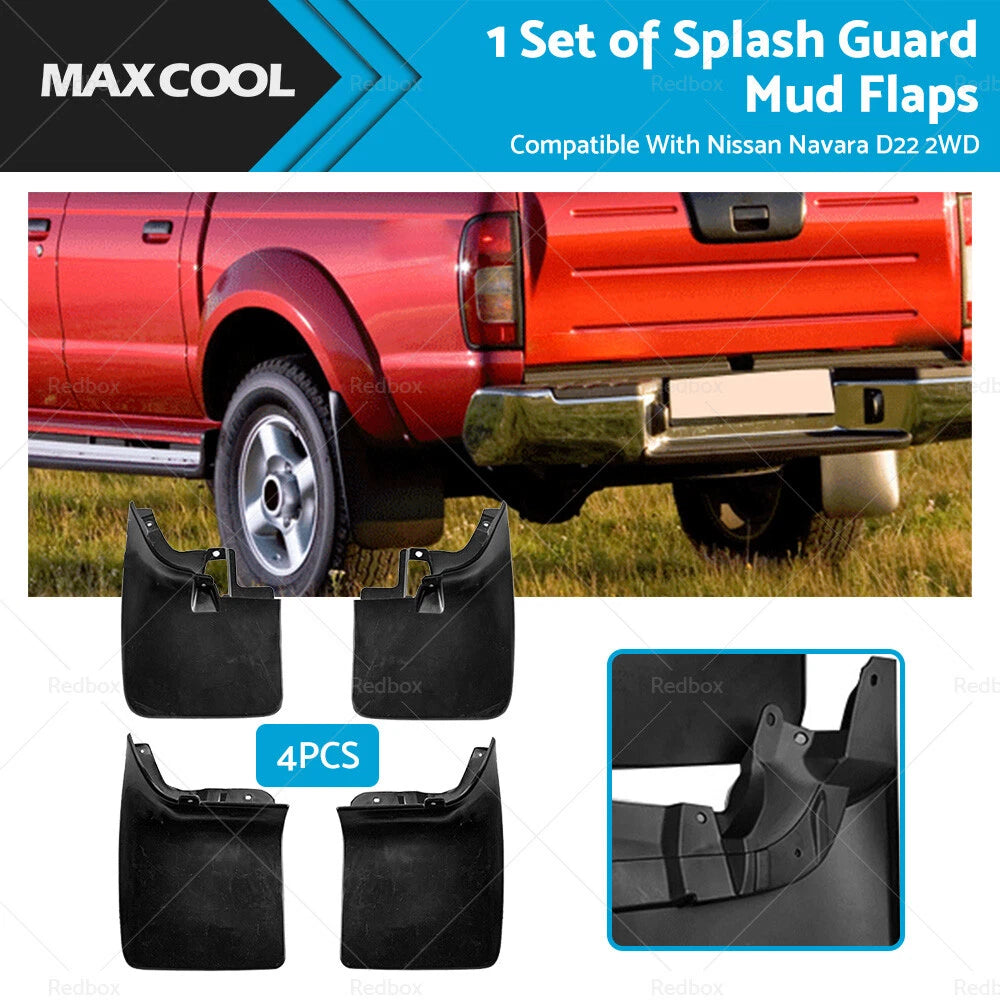 Mud Flaps Splash Guard Set for Nissan Navara D22 2WD (1998–2005)