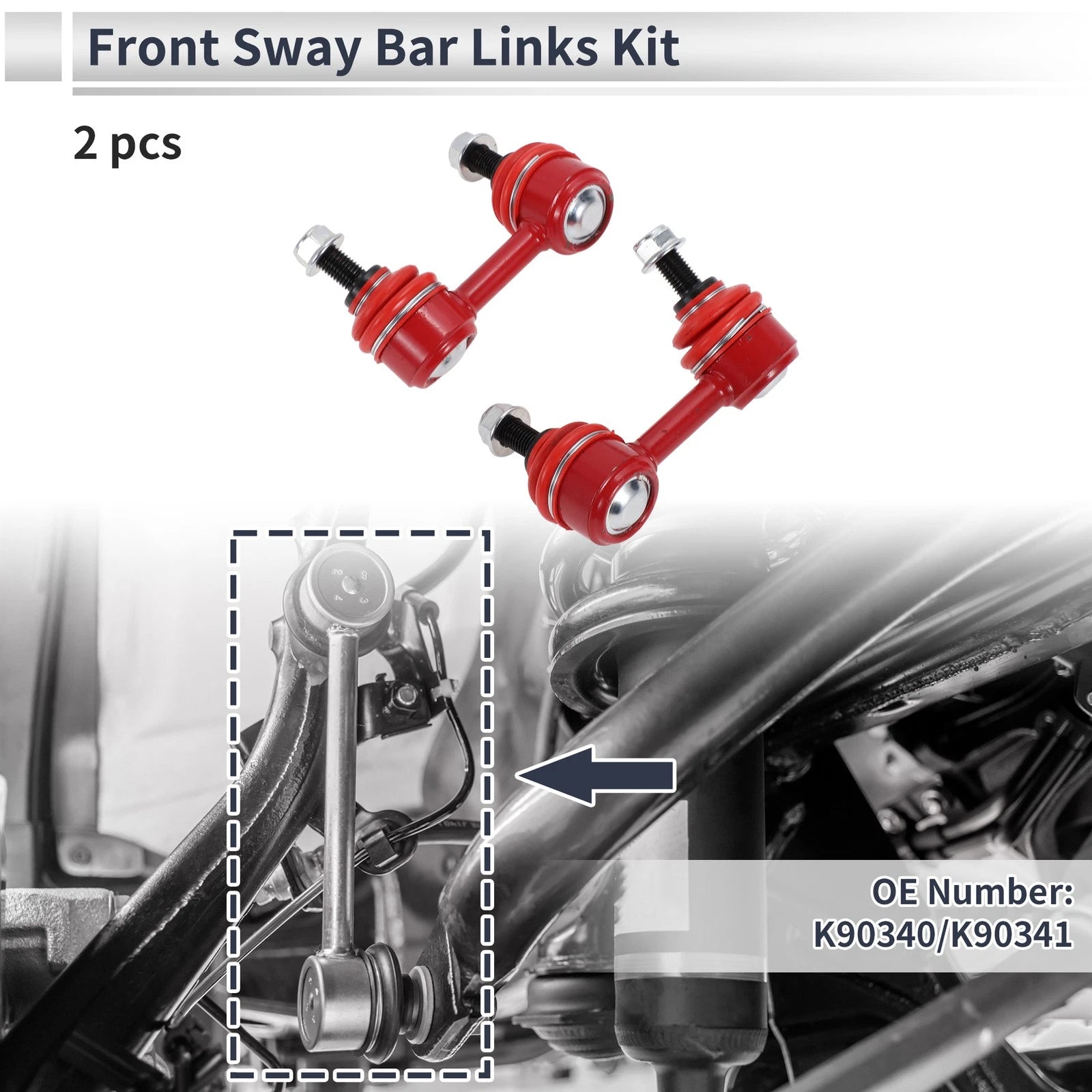 Front Stabilizer Bar Links for Acura CL (2001–2003) Left Right Pair