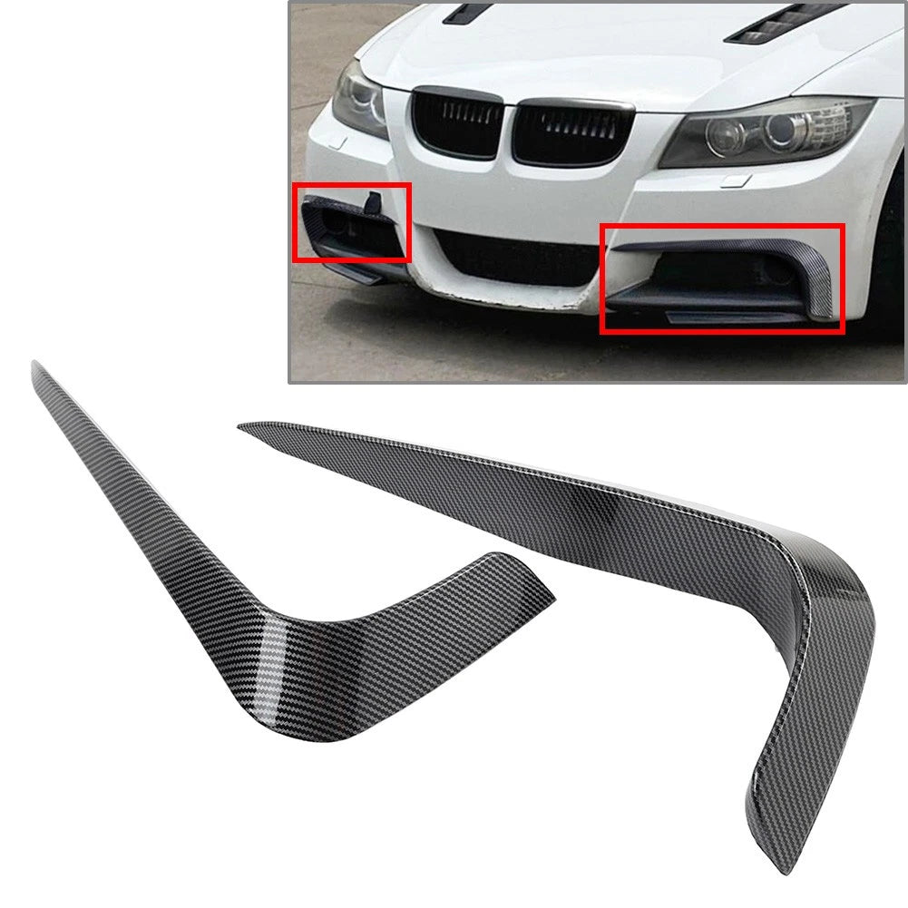 Front Bumper Side Splitter Spoiler Pair for BMW 3 Series E90 E91 (2005–2008)