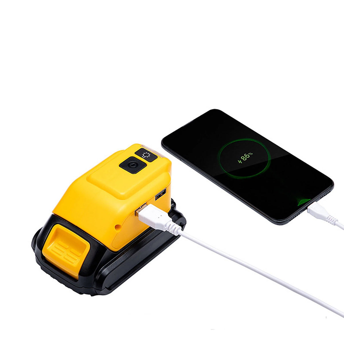 DCB090 Battery Adapter for DEWALT 14.4V/20V MAX (USB Power Source Charger)