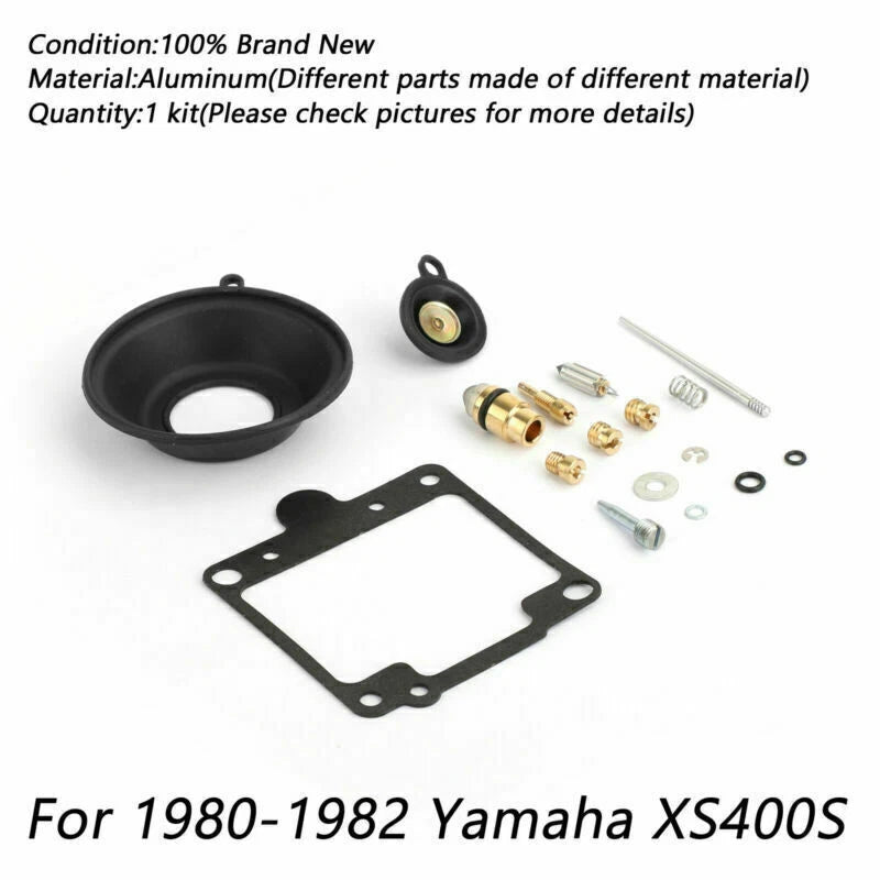 2X Carburetor Repair Rebuild Kit for Yamaha XS400 SE Special (1980–1982) T9