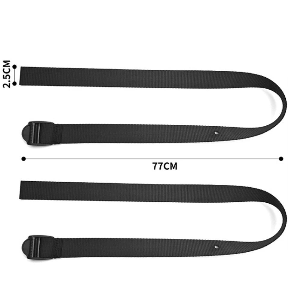 Adjustable Rowing Machine Feet Straps (77cm) for Home Gym Workouts