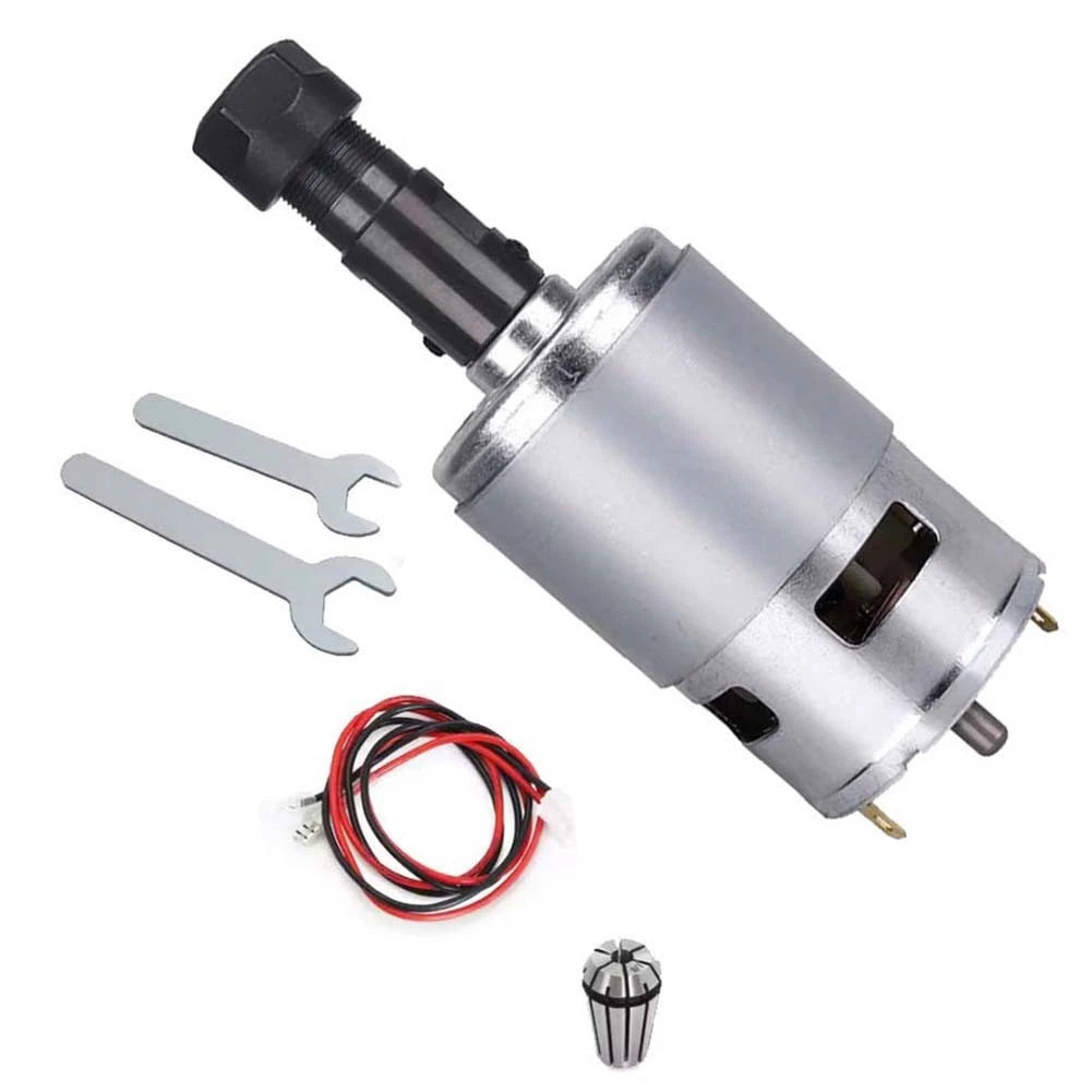 Spindle Motor Kit 80W 12-24VDC ER11 5mm Chuck for