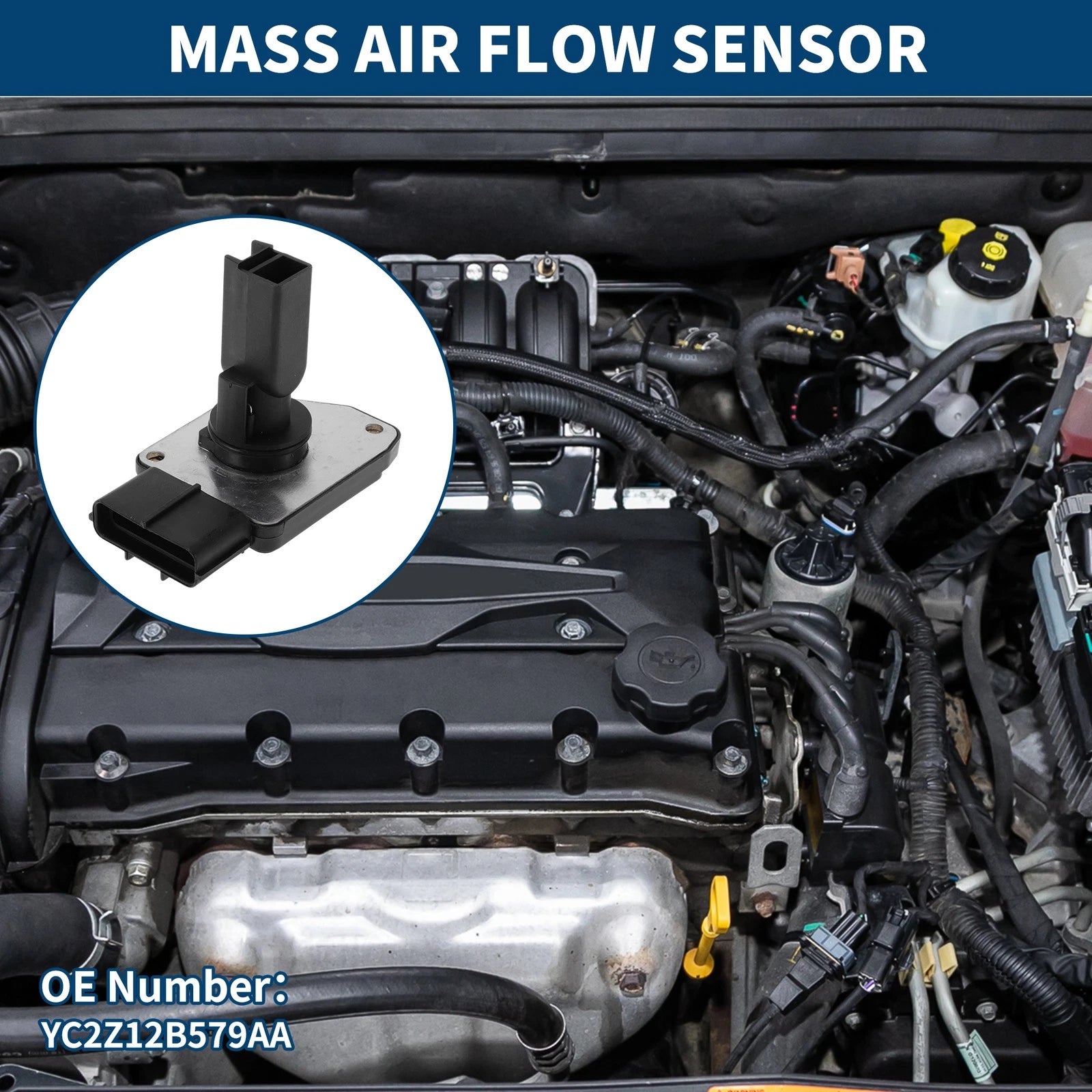 Mass Air Flow Sensor for Ford Excursion (2000–2005) No.YC2Z12B579A