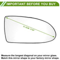 Right Side Mirror Glass Replacement for Hyundai Accent (2005–2009)