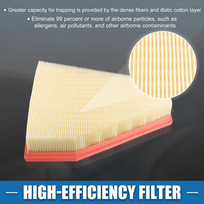 Cabin Air Filter No.13717542294 & Engine Air Filter for BMW 128i (2008–2013)