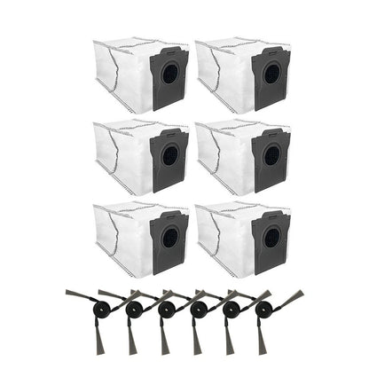 Set of 6 Side Brushes & 6 Bags for Dreame Aqua10 (2021–2023)