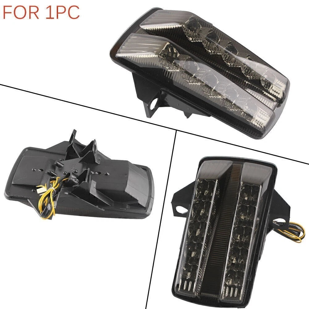 Black Rear LED Tail Light with Integrated Turn Signals for Suzuki SV650 (2003–2008)