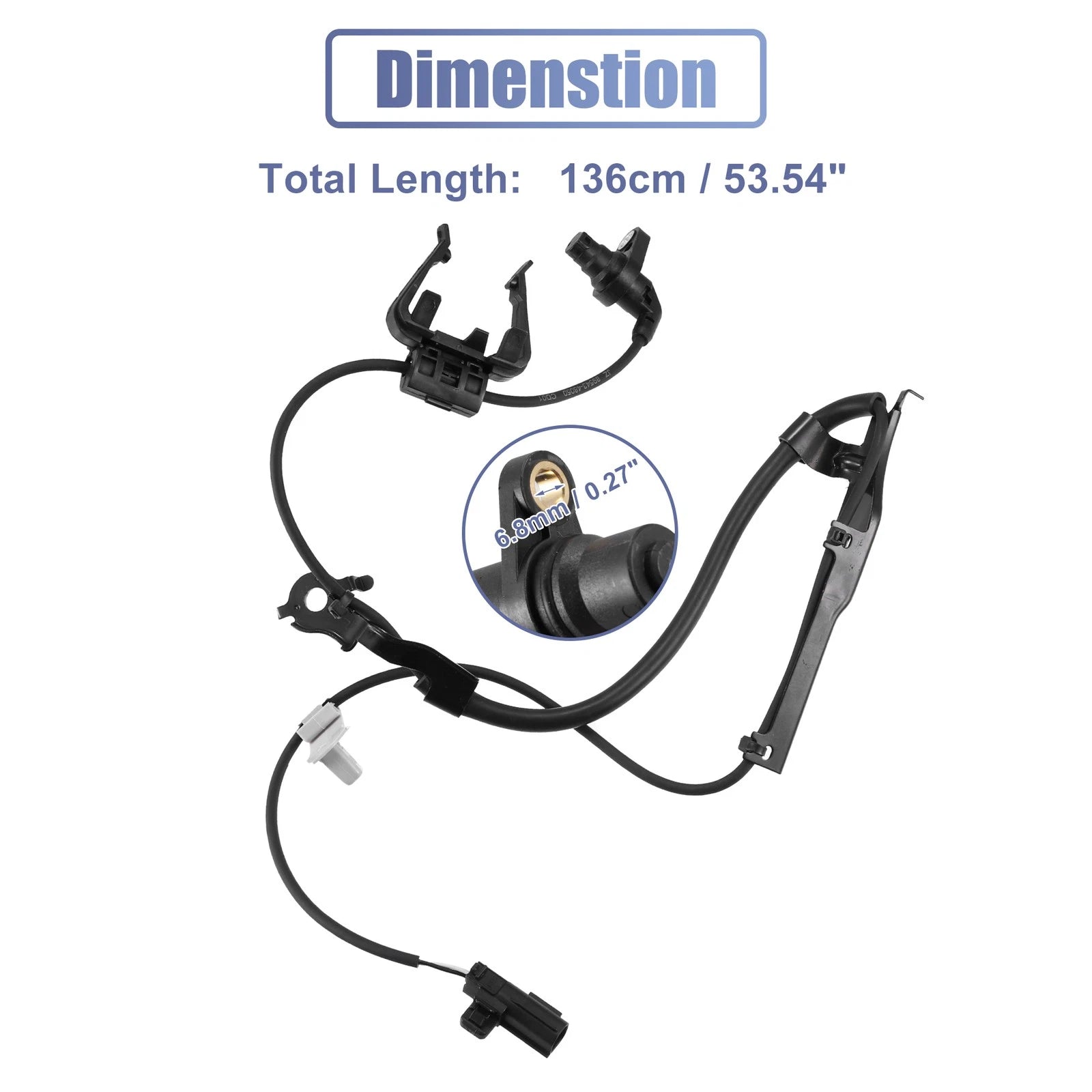 ABS Wheel Speed Sensor Front Right Replacement for Toyota Hilux (2005–2014)