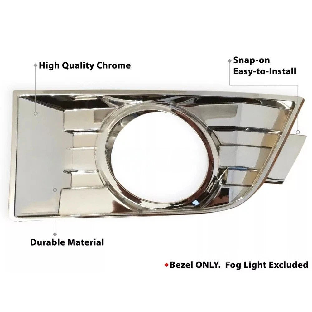 Chrome Fog Light Bezel Covers for Ford Edge (2007–2010)