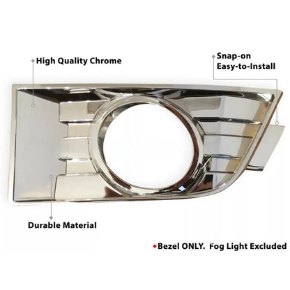 Chrome Fog Light Bezel Covers for Ford Edge (2007–2010)