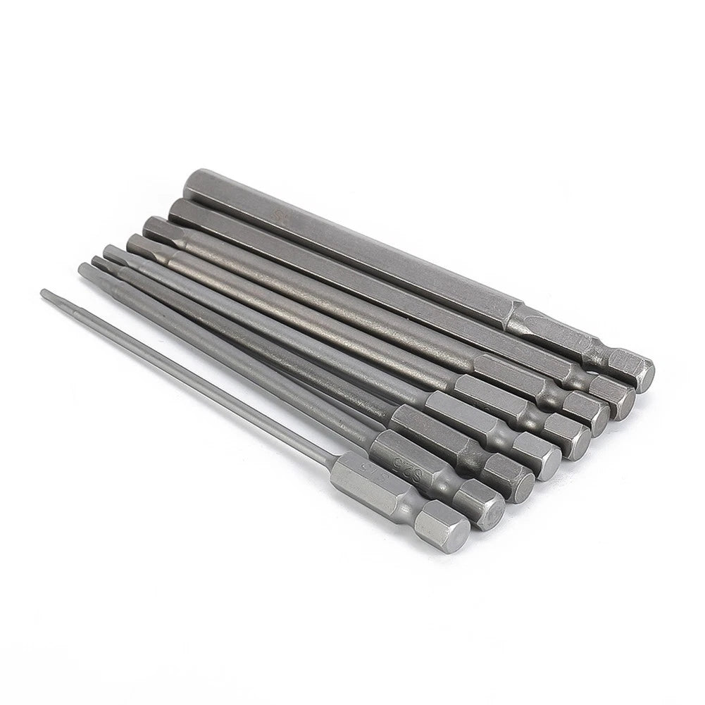 Hexagon Screwdriver Bit for Power Drill (100mm Length)