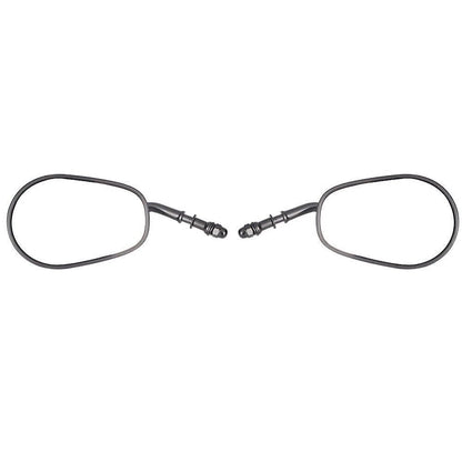 2X Oval Rear View Mirrors for Harley Street Bob (Does Not Apply)