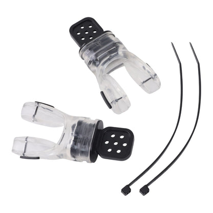 2X Diving Mouthpiece with Anti Leak Technology Moldable Silicone Design