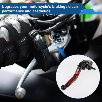 Adjustable Brake Clutch Levers for Kawasaki Z1000SX (2017–2020) Black Red