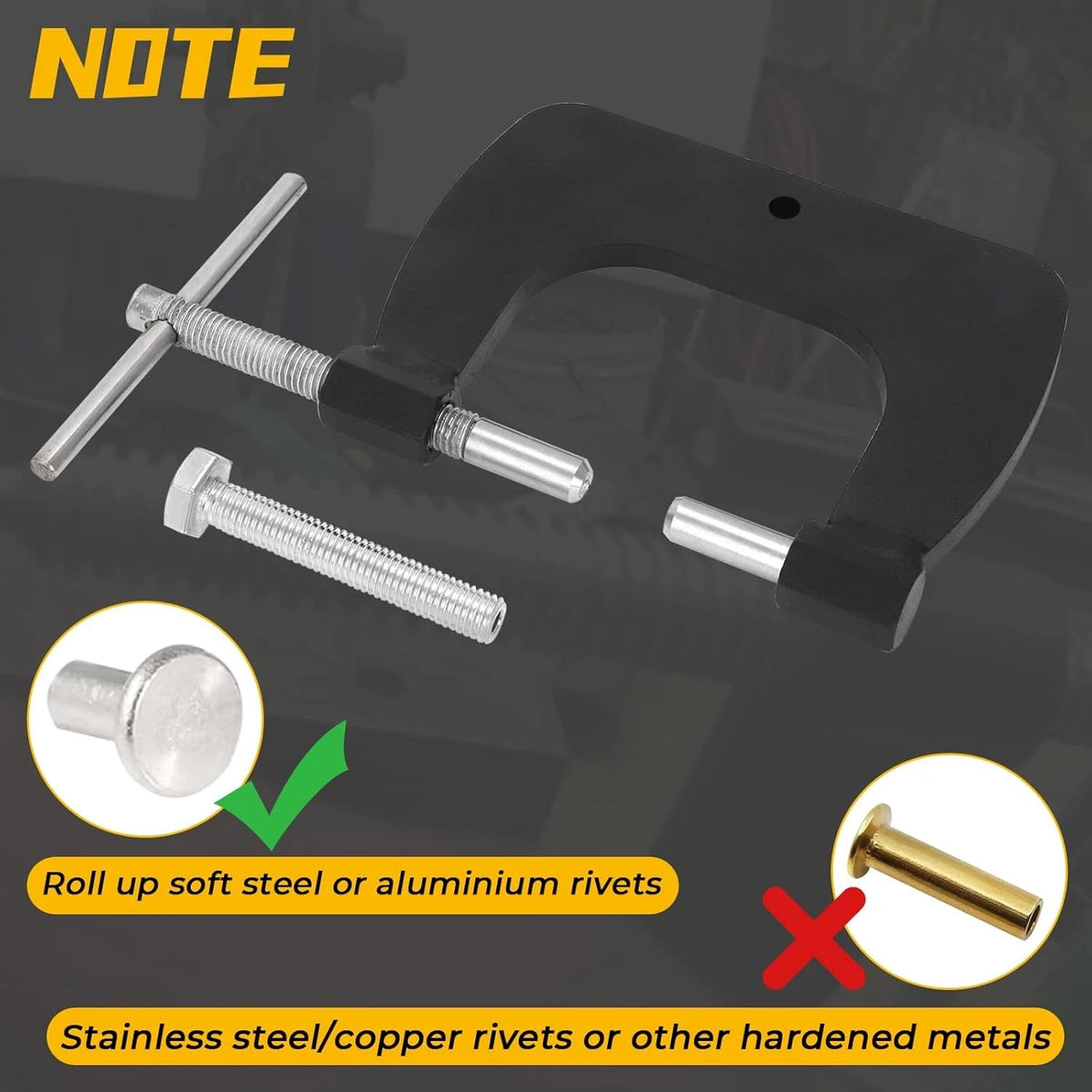 Semi Tubular Rivet Tool for 1/8" Rivets (50 Piece)
