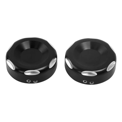 Front Fork Stem Nut Covers for Harley Softail (2018–2024) & Sportster XL (2014–2022)