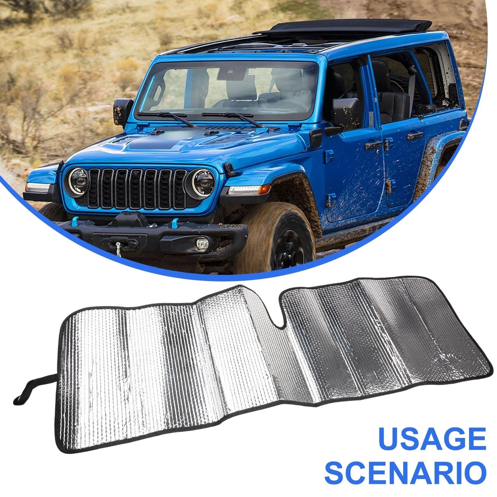 Windscreen Sunshade for Jeep Wrangler JK (2007–2018)