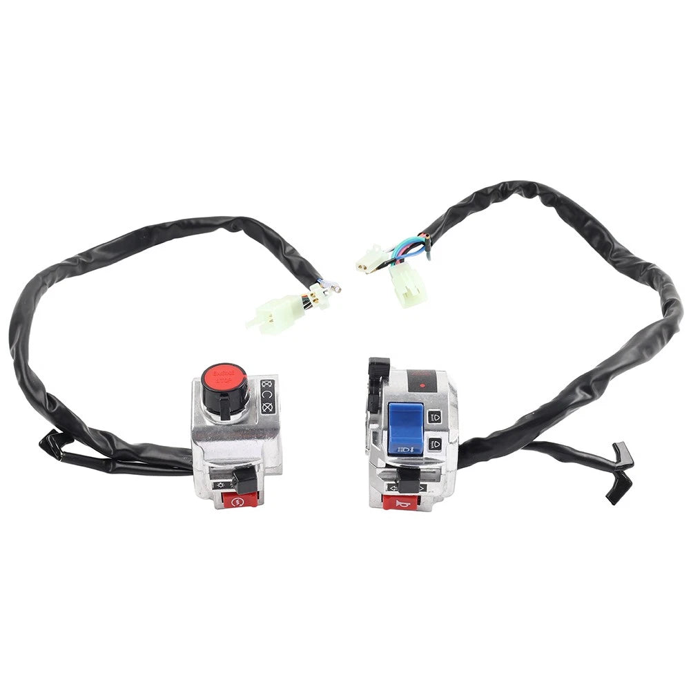 7/8" Motorcycle Handlebar Switch Control Assembly Chrome for