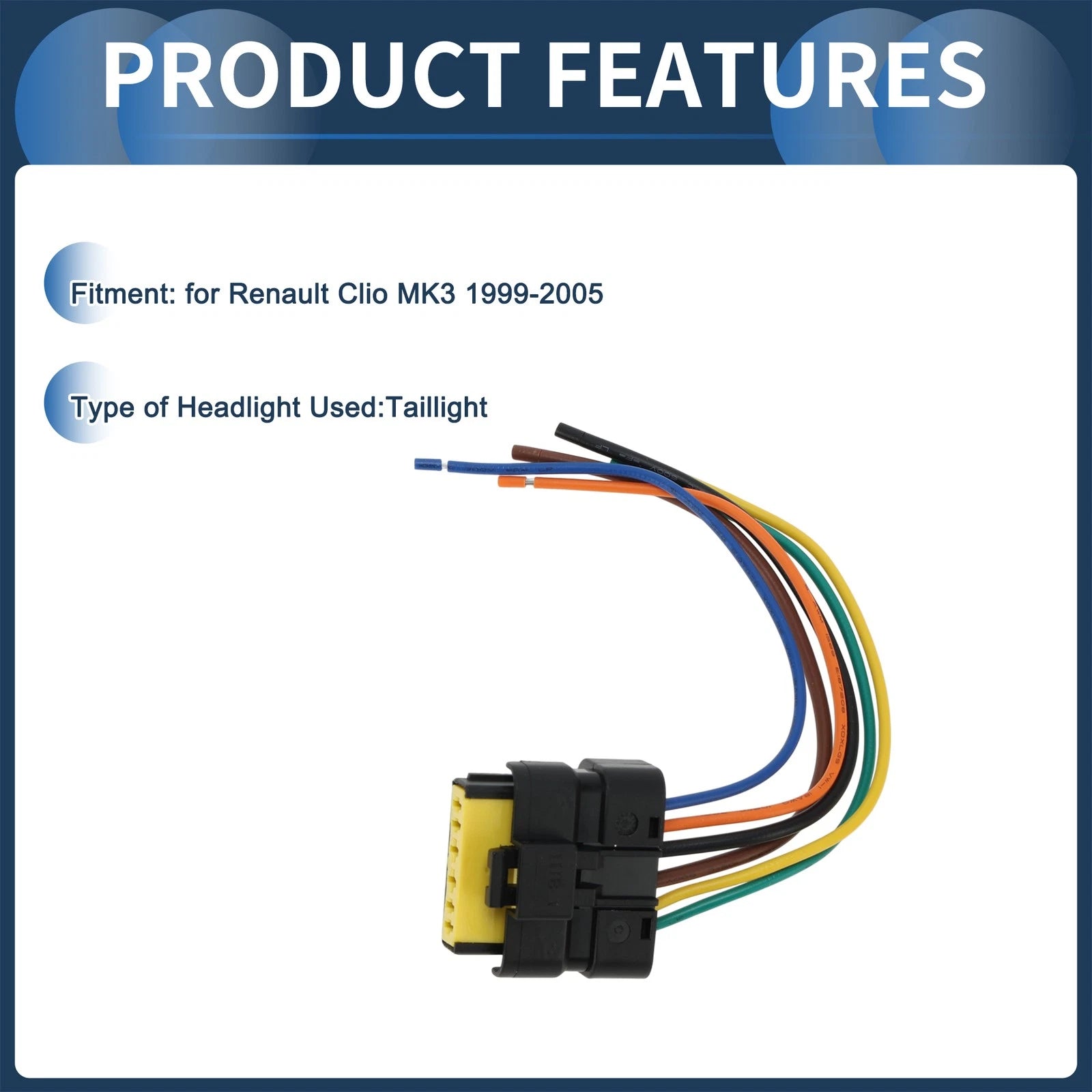 Headlight Wiring Harness Assembly for Renault Clio MK3 (1999–2005)