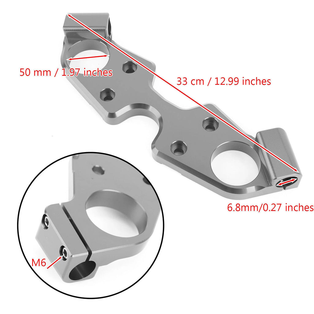 Lowering Triple Tree Front Upper Top Clamp for Suzuki GSXR1300 Hayabusa (1999–2023)