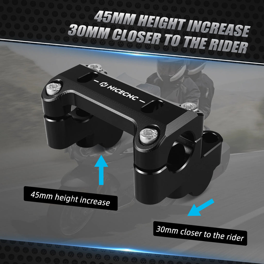Handlebar Riser Clamp Mount for BMW R1250GS (2019–2024)