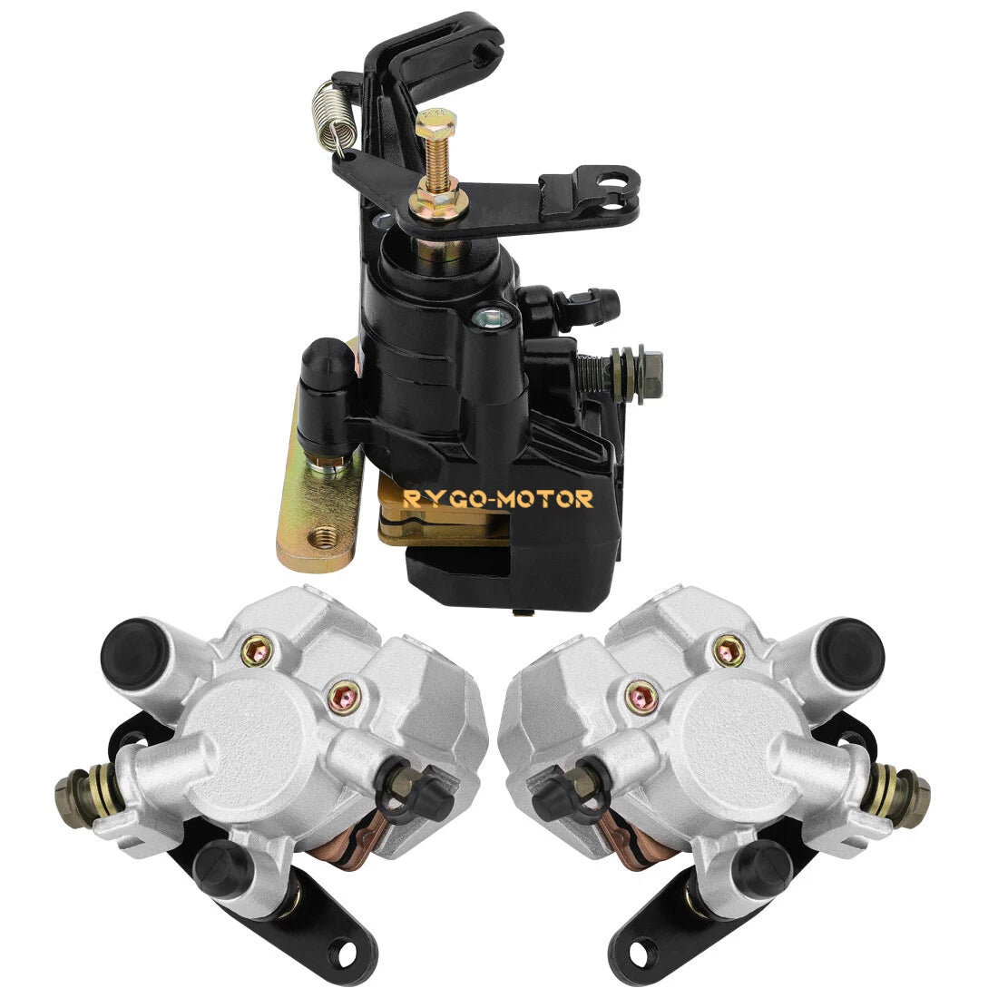 Front & Rear Brake Caliper w/Pads for Yamaha Warrior 350 YFM350X (1989–2001)