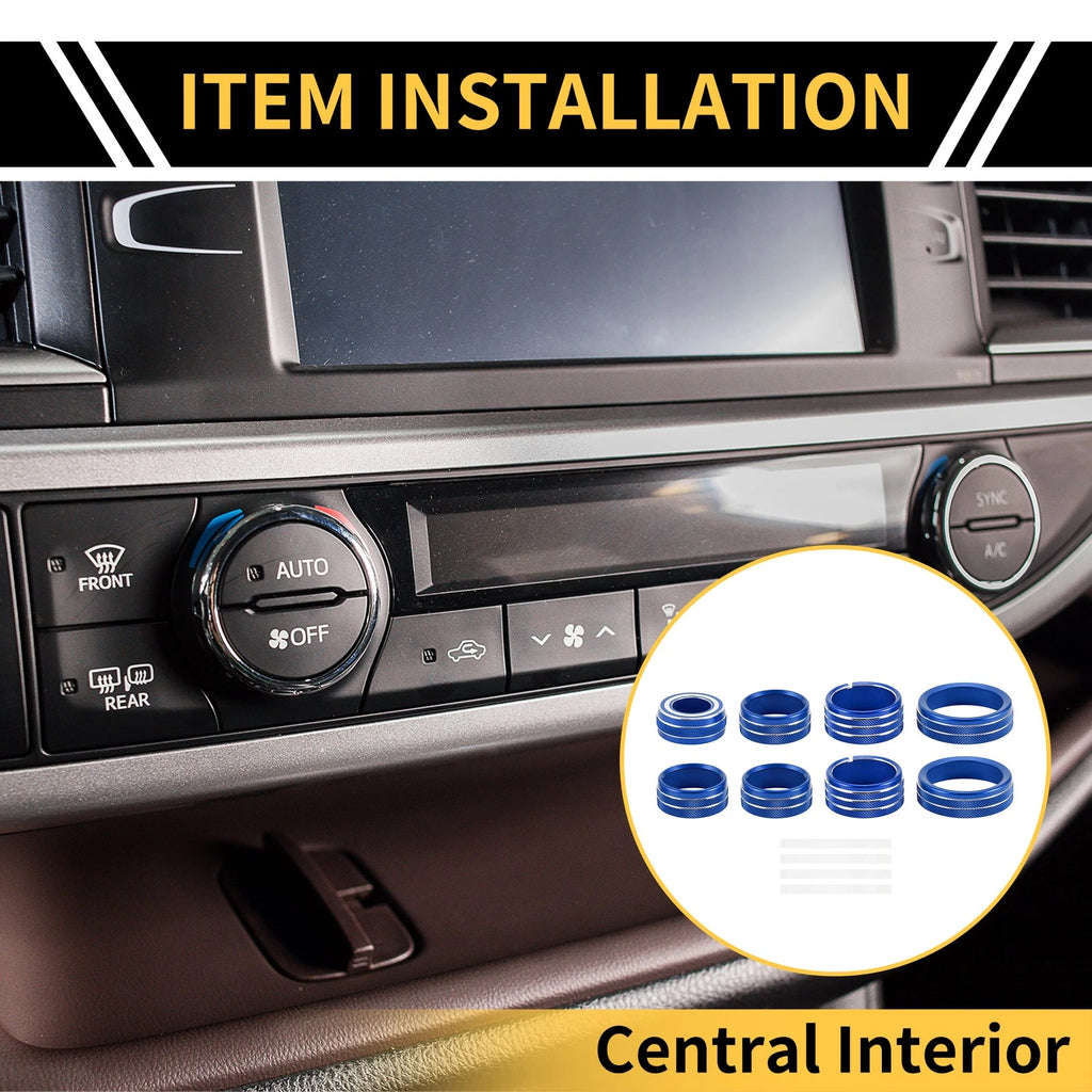Light Switch Knob Cover Ring for GMC Sierra (2014–2018) - Blue