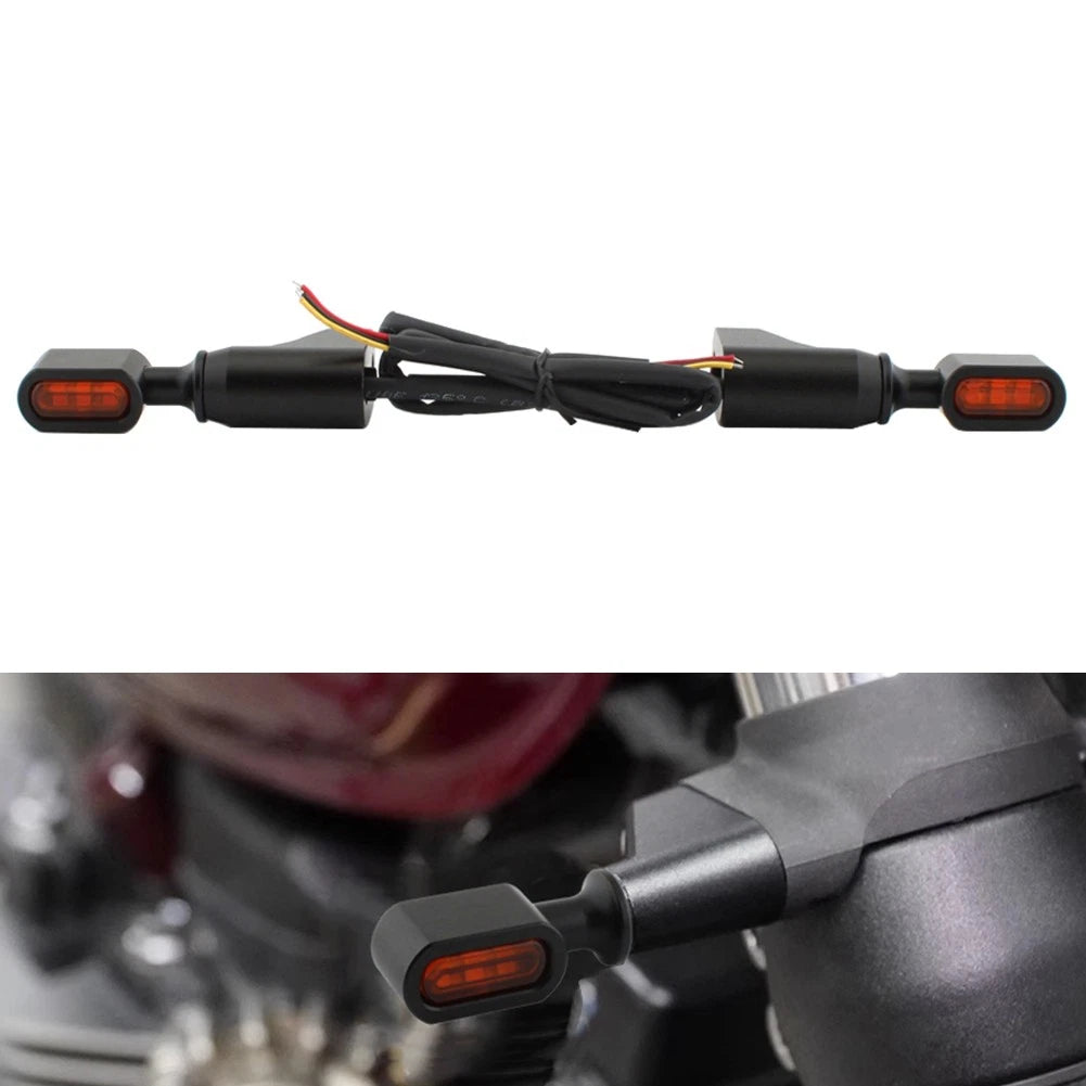 2X Turn Signal Light Indicator Amber Lamp for Triumph T100 T120 (2016–2023)