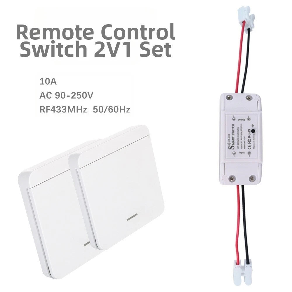 Remote Control Switch for AC90-250V Wireless RF433