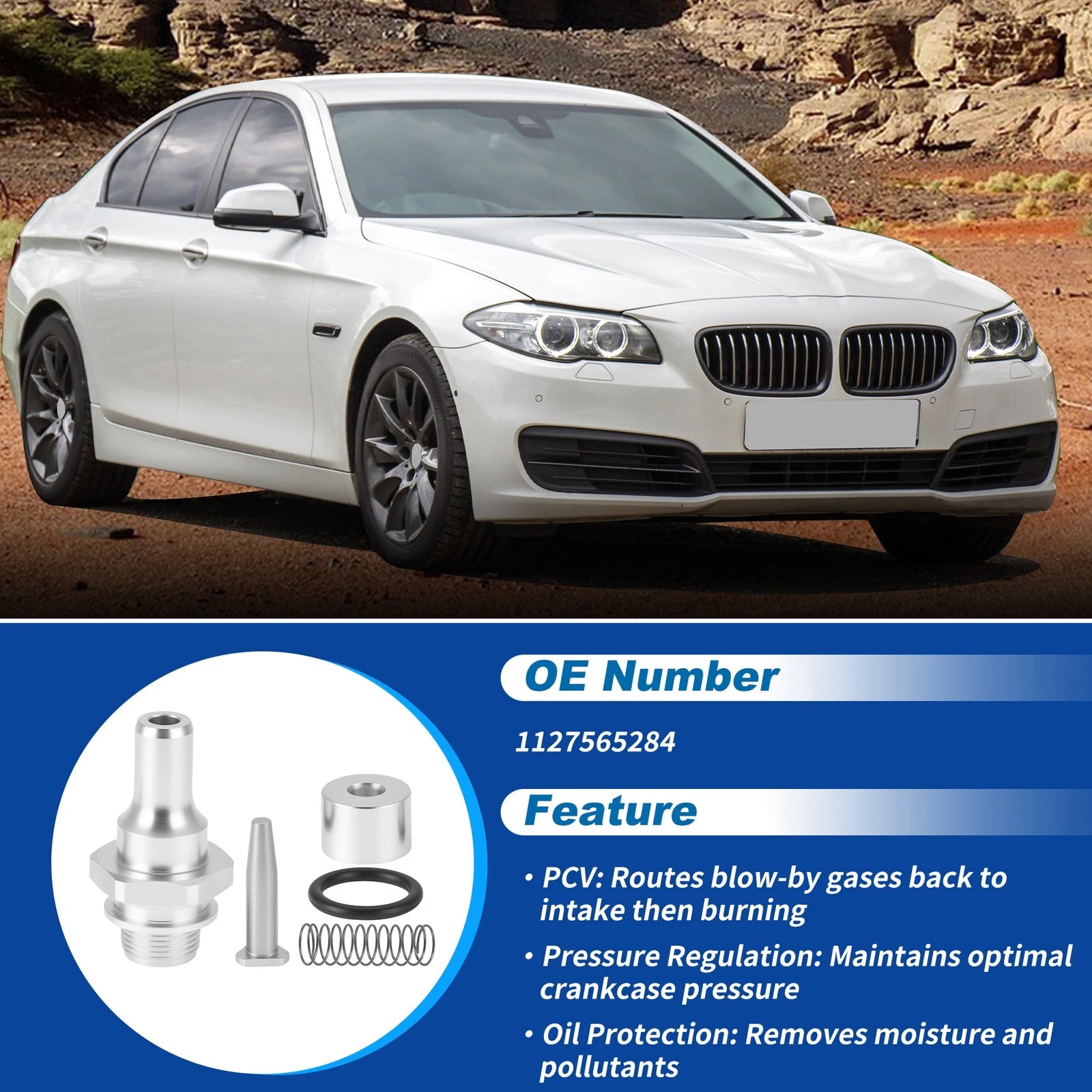 PCV Valve Replacement for BMW 335i 535i 535xi 750i (2007–2013)