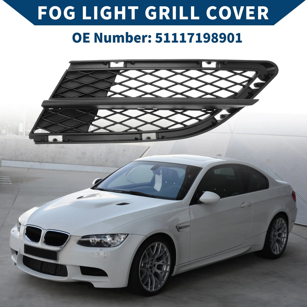 Front Left Fog Light Grill Replacement for BMW 328i (2009–2012)