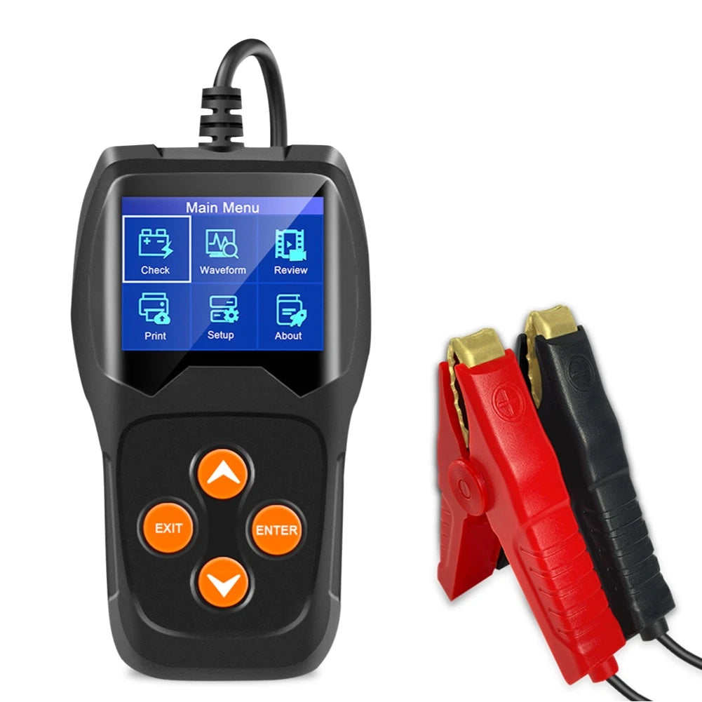 TFT LCD Battery Tester for 12V Vehicles (2010–2023)