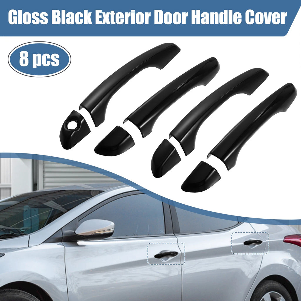 8PCS ABS Side Door Handle Cover Trim Replacement for Hyundai Elantra (2017–2020)